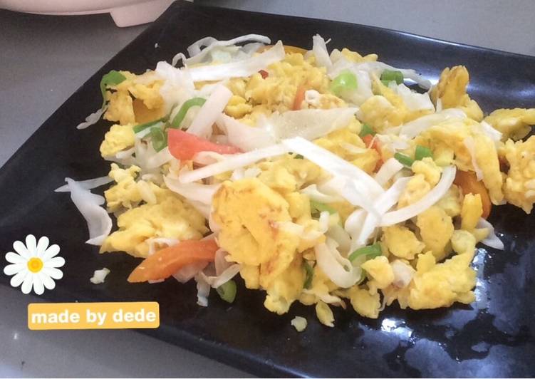  Resep Makanan sehat anak kos telur orak arik kol oleh 