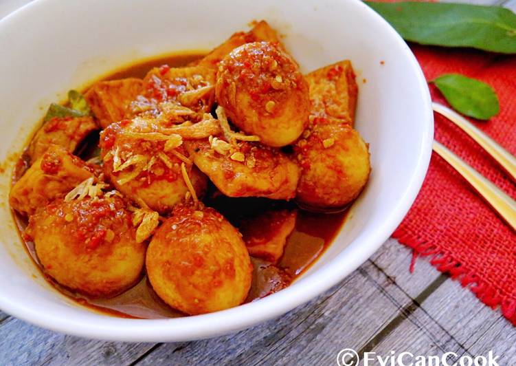 cara membuat Tahu Telor bumbu Petis