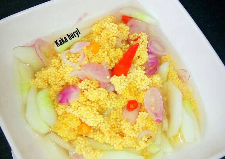 gambar untuk cara membuat Caviar ala Makassar || acar telur ikan Tuing Tuing #Makassar