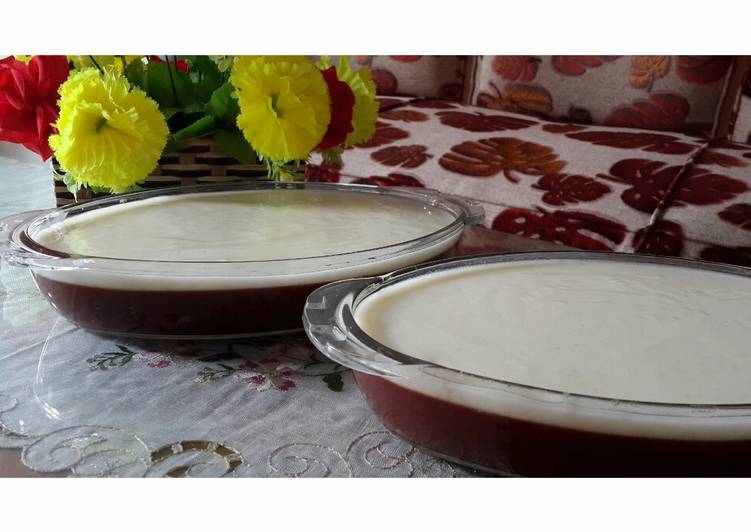 gambar untuk resep Puding coklat vla susu