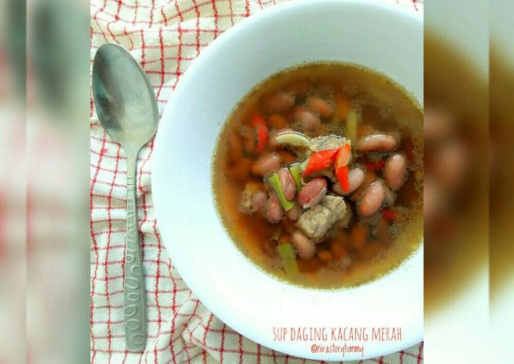 resep lengkap untuk Sup daging kacang merah