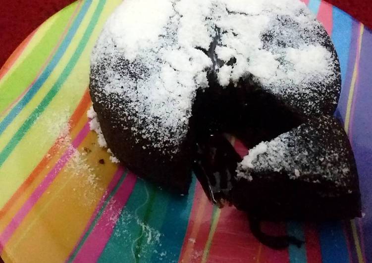 gambar untuk cara membuat Lava Cake Chocolatos