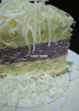 Bolu putih telur lapis taro