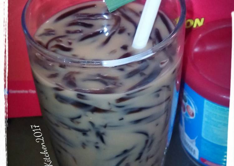 gambar untuk resep Cincau Susu Gula Merah