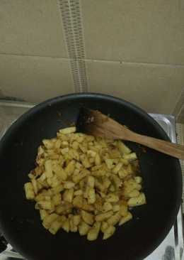 Kentang balado sambel ijo pas mantap pedasnya