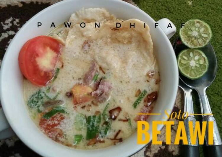 cara membuat Soto Betawi Gurih Enak