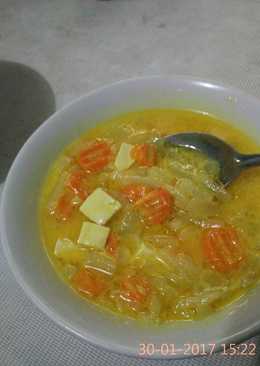 Sayur labu siam wortel tahu bumbu kuning