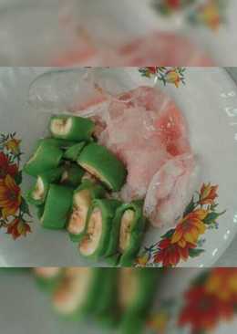 Es pisang ijo homemade