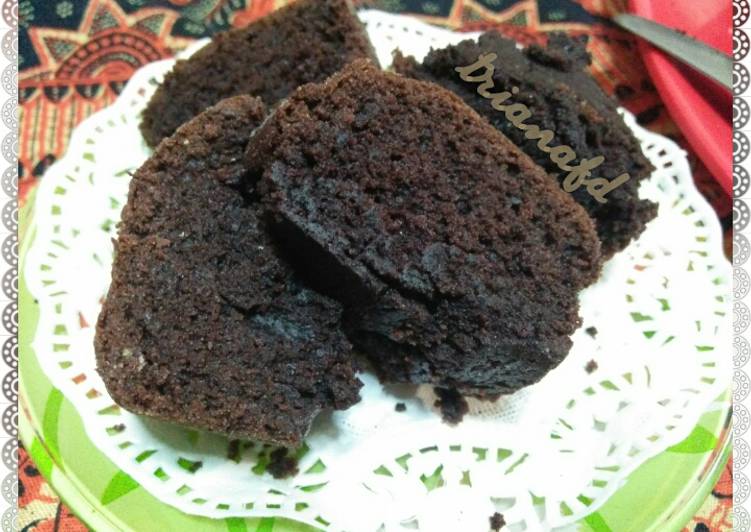 resep Brownies panggang/kukus nyoklat (eggless, no mixer, no oven) *cocok untuk snacktime anak*