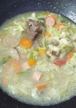 Sop Iga bakso sosis