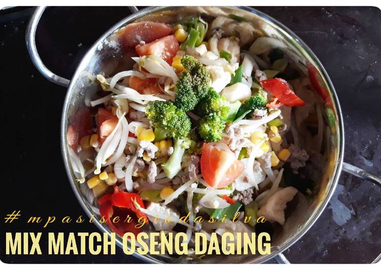 resep makanan Oseng Toge, brokoli, Tahu, Daging - mpasi 18 month