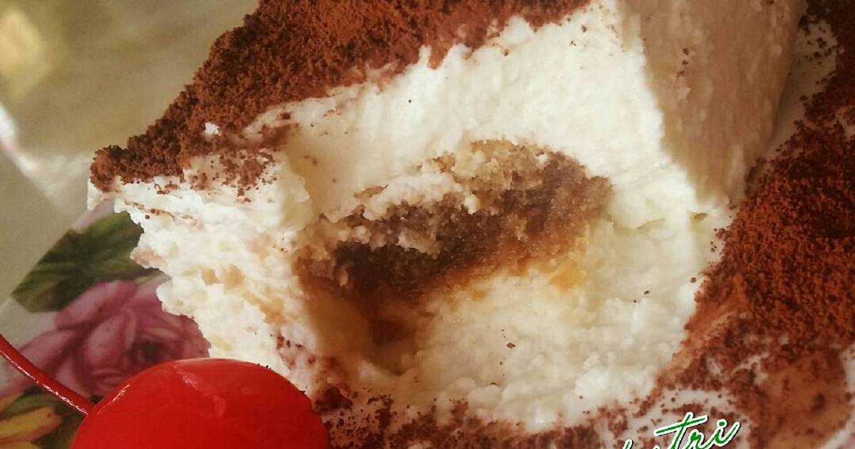 Resep Tiramisu no telur simple