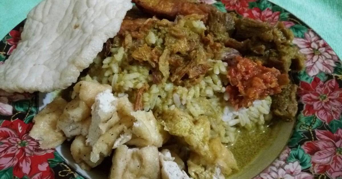 15 resep nasi gandul enak dan sederhana - Cookpad