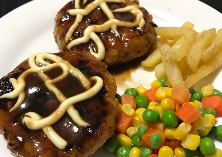 resep masakan Chicken Burger Steak