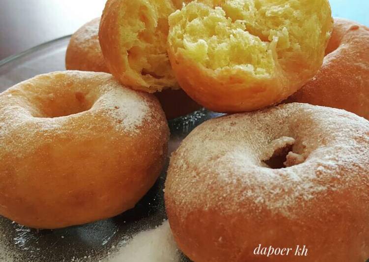 cara membuat Donat Labu Kuning