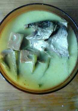 Sayur lodeh nangka, kacang panjang, kepala ikan