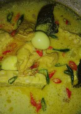 Sayur tahu tempe telur santan