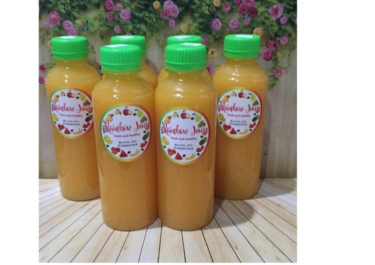 bahan dan cara membuat Diet Juice Butternut Squash Lemon Jackfruit Pineapple