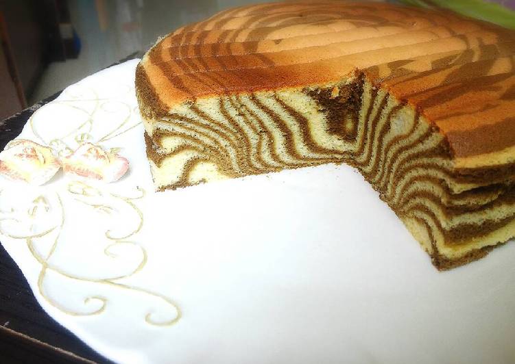 Resep Ogura zebra cake Oleh Shandra Tan