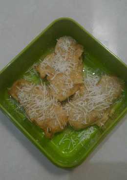 Pisang goreng topping susu keju