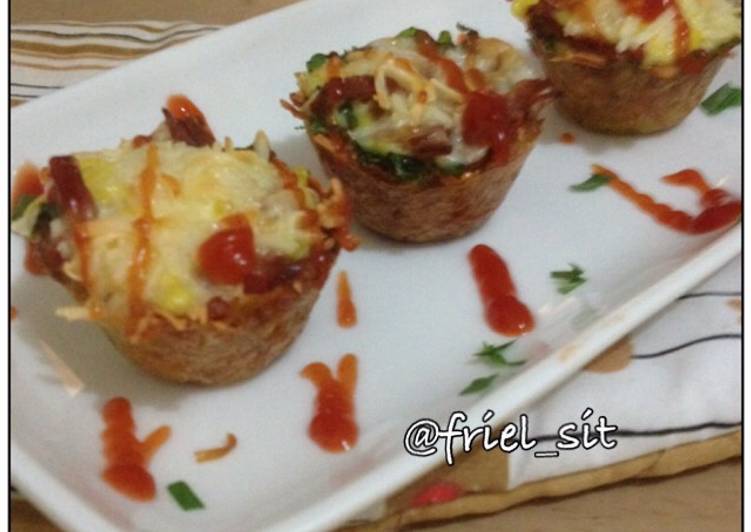 resep lengkap untuk Smoked beef n spinach in  hash brown nests