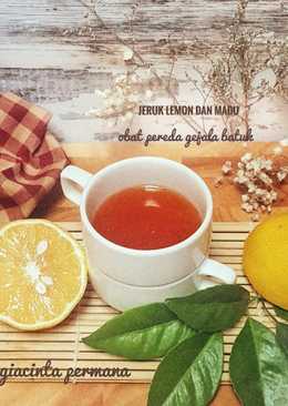 Air Jeruk Lemon dan Madu pereda gejala batuk