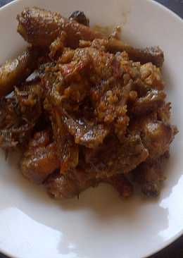 Sambal. Ayam kecap