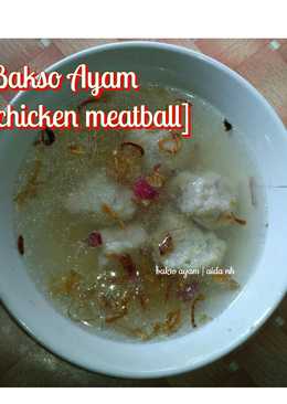 Bakso ayam no giling/no blender <chicken meatball>