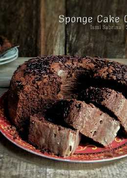 Sponge Cake Chocolate (cake coklat 5 telur)