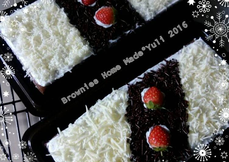 bahan dan cara membuat BROWNIES Lembut&Irit