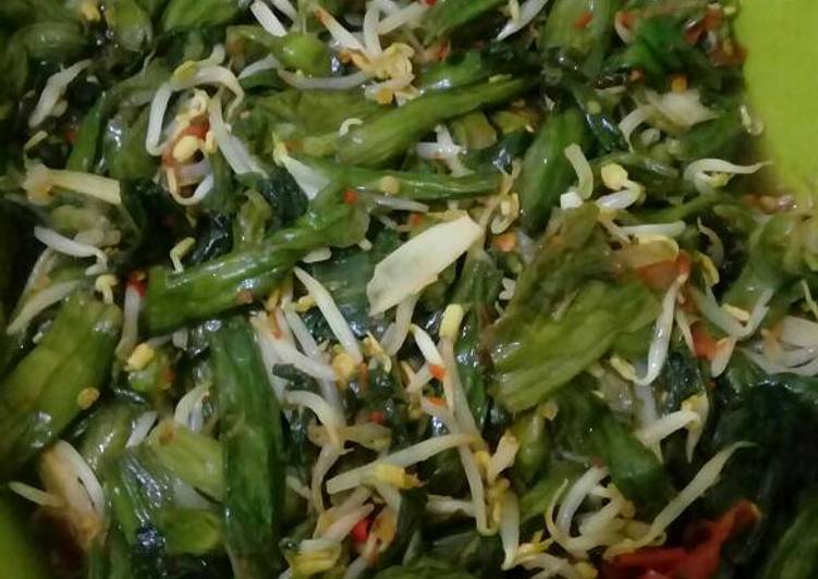 resep Oseng genjer toge ala evigani