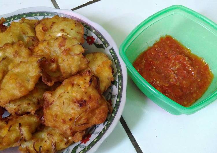 resep Ote-ote Bakwan + Sambel Terasi