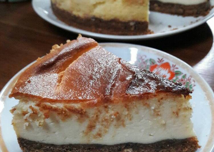 cara membuat Eggless Cheesecake