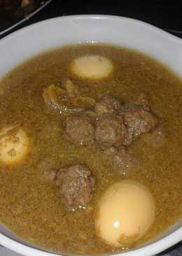 Semur bola2 daging giling telor