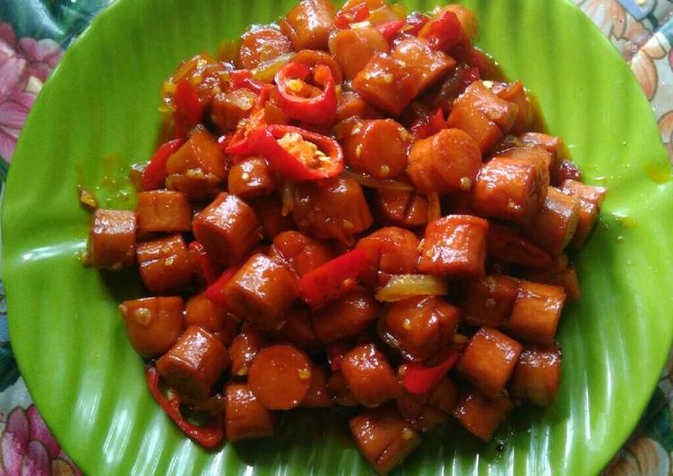 Resep Sosis Saus Asam Pedas Oleh Kiky Konyel