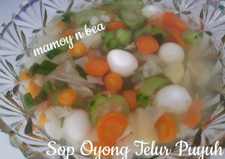 gambar untuk resep makanan Sop Oyong Telur Puyuh