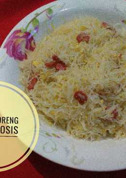 Bihun Goreng Telur sosis