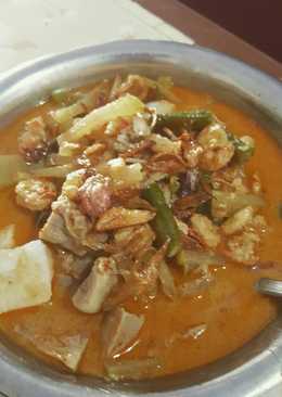 Lontong sayur udang