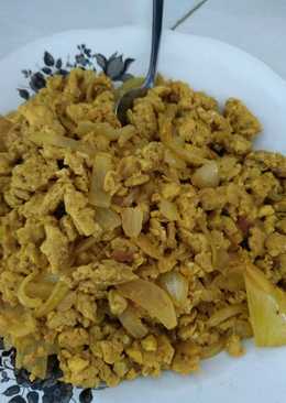 Telur bawang mix (india :Andaa Bujiya)