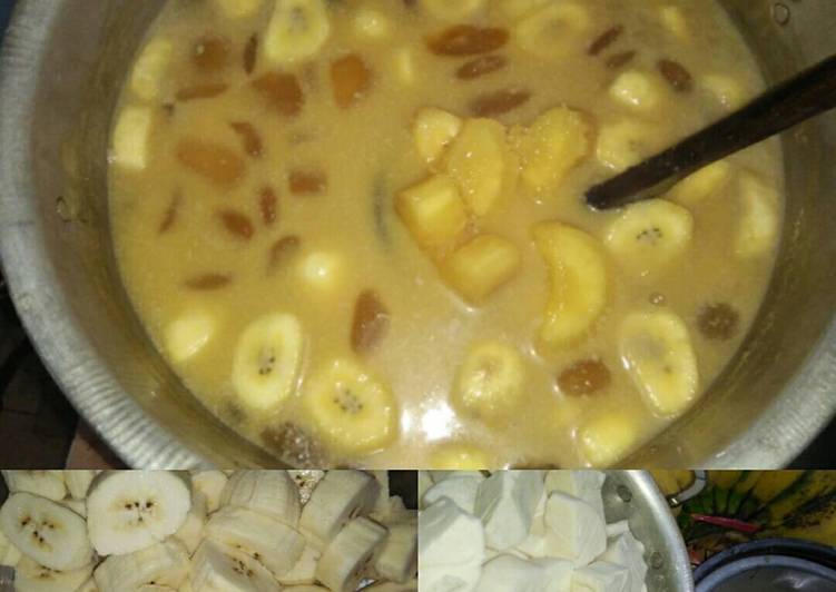 resep makanan Kolak singkong pisang kepok kolang kaling nikmat ala Bunda Dewi