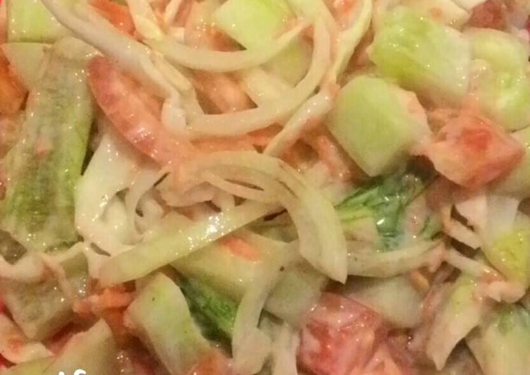  Resep  Salad  Sayur  Mudah dan  Enak dengan saus mayonaise 