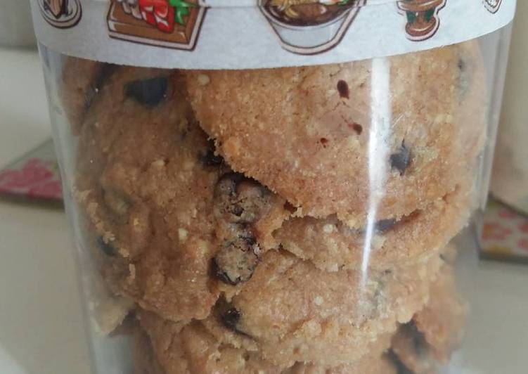 cara membuat Choco Nut Cookies