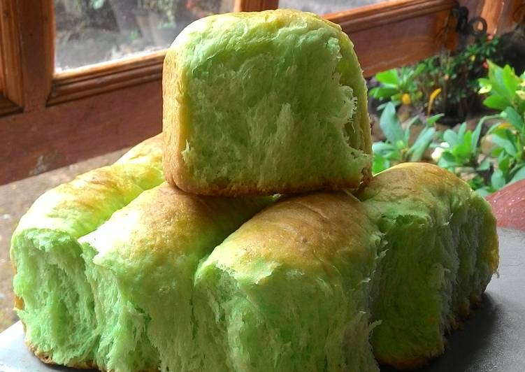 bahan dan cara membuat Killer Soft Bread Pandan (Supeerrr Lembuuut)