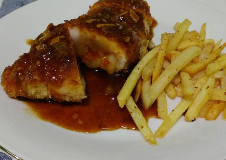 bahan dan cara membuat Chicken Cordon Bleu