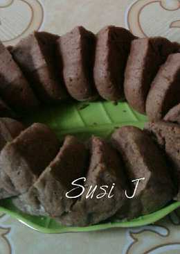 Bolu pisang coklat kukus lembut