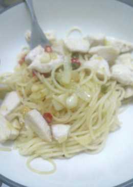 Spagethy aglio olio rumahan (murah nan endes) ðŸ˜