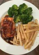 Salmon panggang saus teriyaki