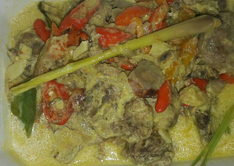 resep lengkap untuk Pari panggang santan pedas