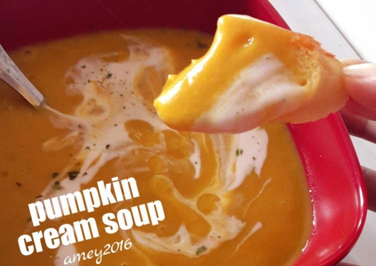 Resep Pumpkin cream soup Oleh amei