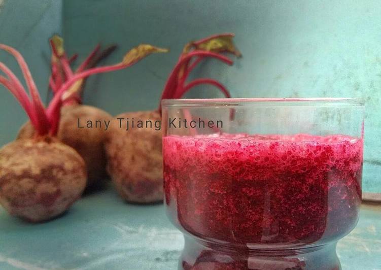 gambar untuk resep Jus Buah Bit (juice bit) by Lany Tjiang Kitchen